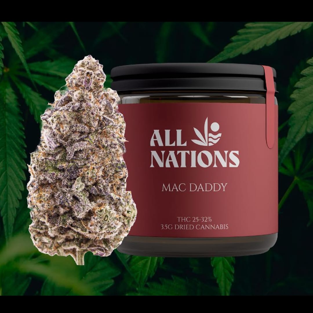 MAC DADDY – ALL NATIONS – 3.5g – Sunrise Cannabis