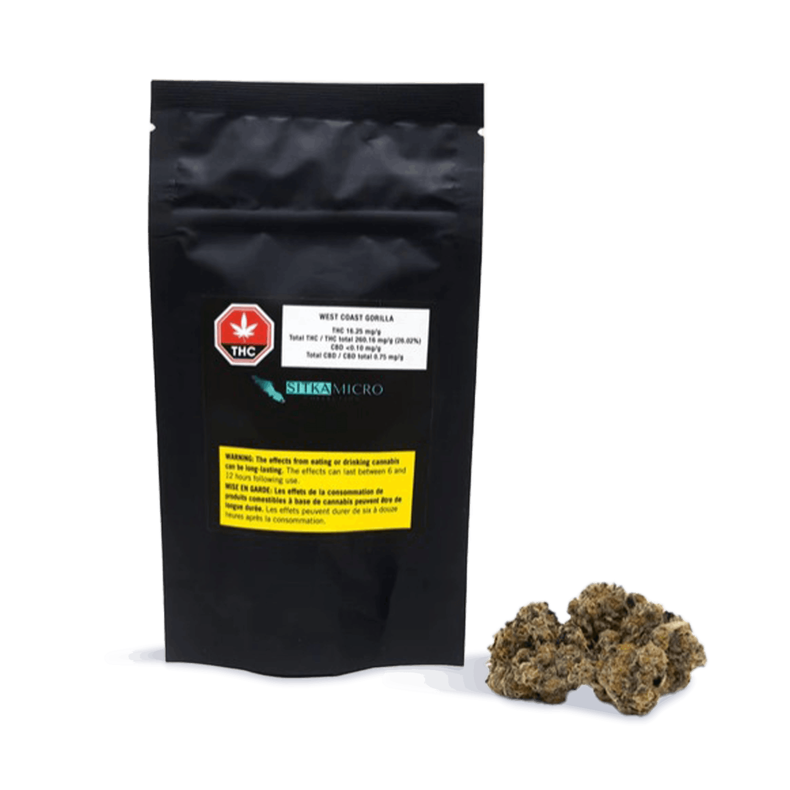 WEST COAST GORILLA – SITKA – 3.5G – Sunrise Cannabis