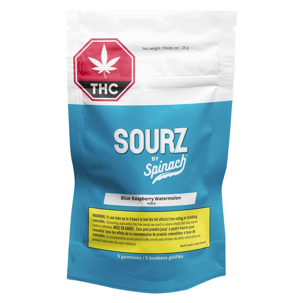 Blue Raspberry Watermelon Indica Sourz – Spinach – Sunrise Cannabis