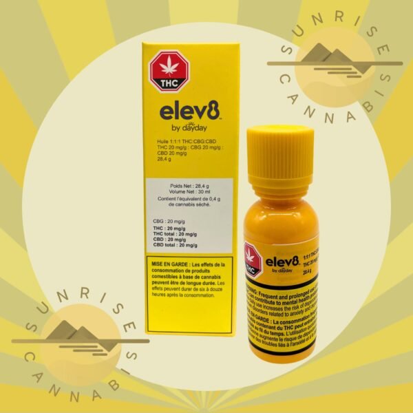 ELEV8 BY DAYDAY - 1:1:1 THC:CBG:CBD OIL