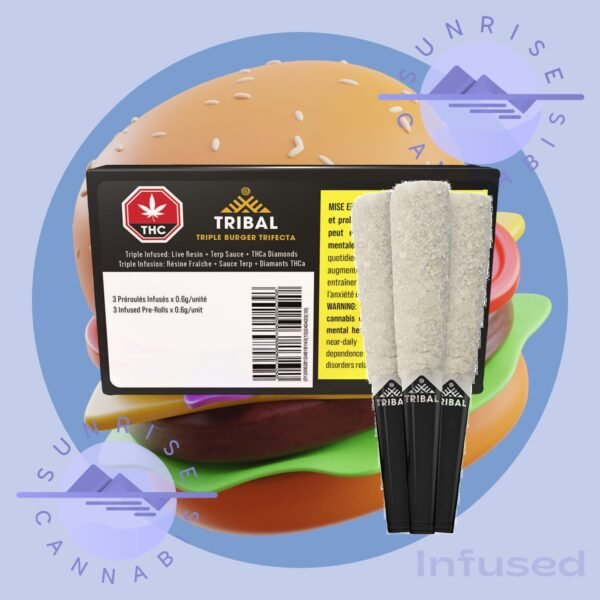 TRIPLE BURGER TRIFECTA INFUSED - TRIBAL - 3X0.6G