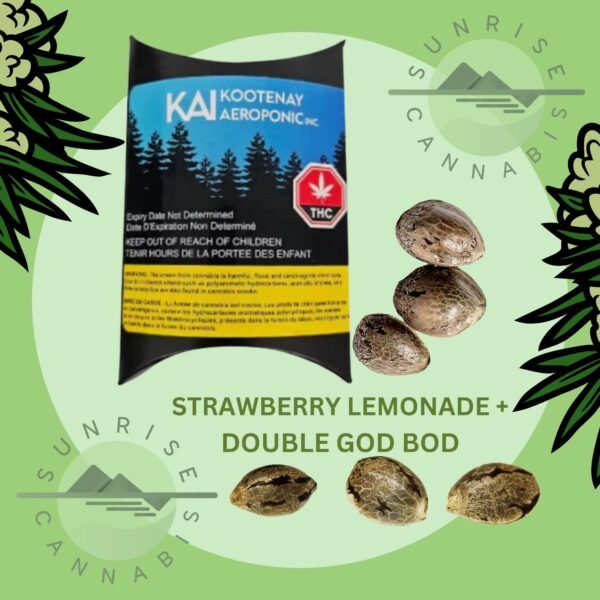 STRAWBERRY LEM / GOD BUD SEED VAR PK - 6 SEEDS - KOOTENAY AEROPONIC