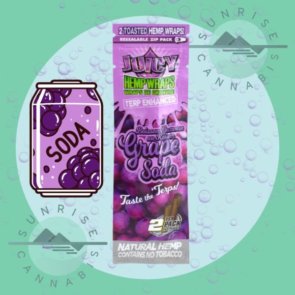 GRAPE SODA TERP HEMP WRAPS - JUICY JAY - 2PACK