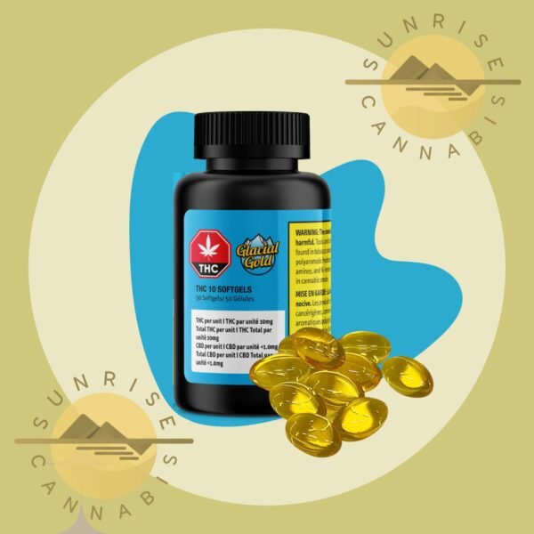 THC 10 SOFTGELS - GLACIAL GOLD - 50X10MG