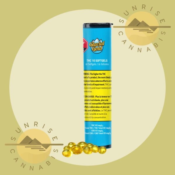 THC 10 SOFTGELS - GLACIAL GOLD - 10X10MG
