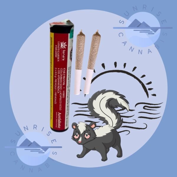 CALI SKUNK PRE-ROLLS - LONO'S GARDEN PARADISE - 2X0.5G